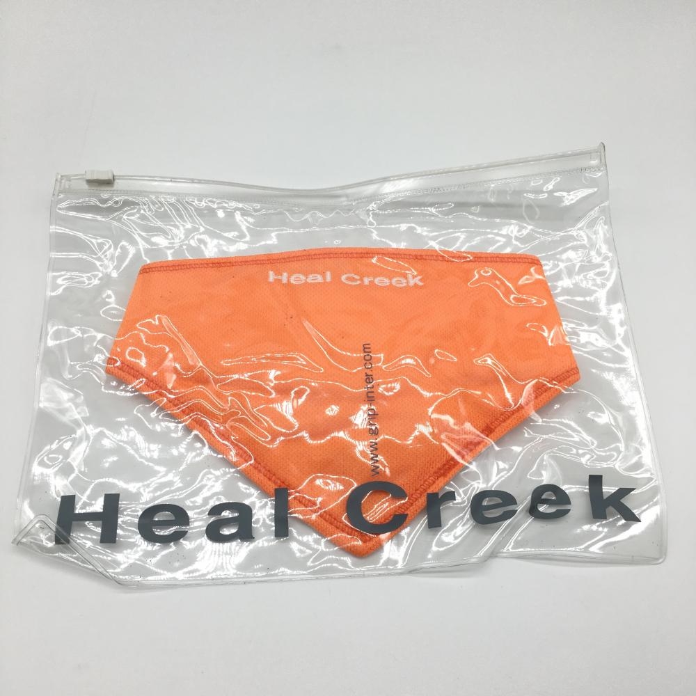【新品】28％OFF～Heal Creek ヒールクリーク　ネックカバー オレンジ クールマックス 内側保冷剤ポケット付 レディース 40 ゴルフウェア