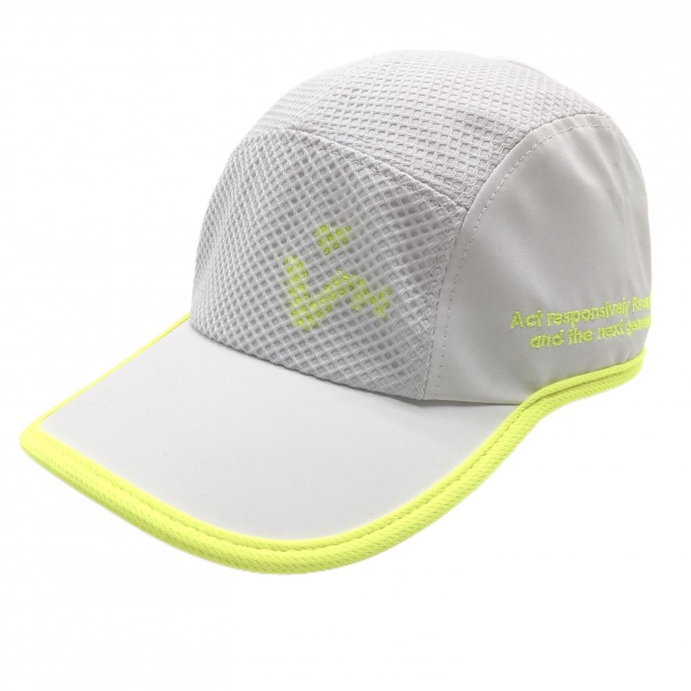 【新品】ビバハート キャップ 白×蛍光イエロー ポニーテールキャップ  レディース 40(フリー) ゴルフウェア VIVA HEART