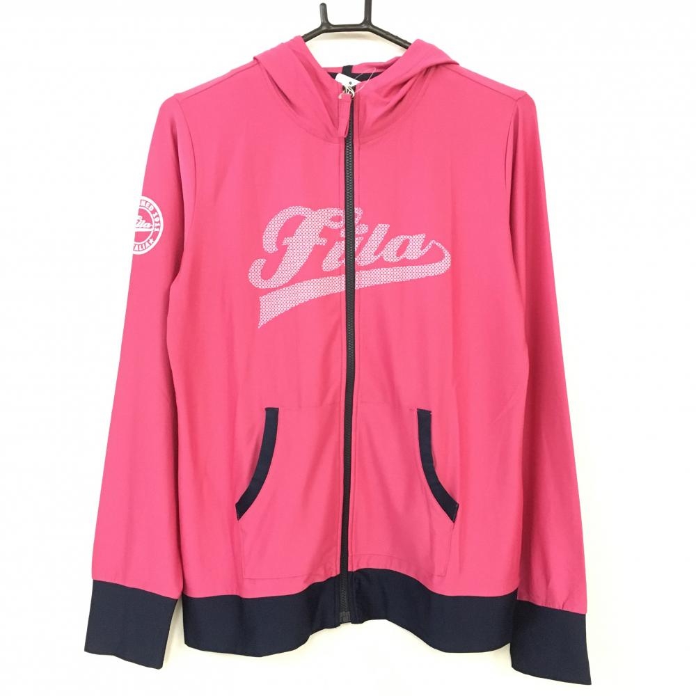 新品 50 Off Fila Golf フィラゴルフ ジップパーカーブルゾン ピンク ネイビー 吸汗速乾 Uvカット レディース Ll ゴルフウェア 中古ゴルフウェア通販サイトreonard レオナード