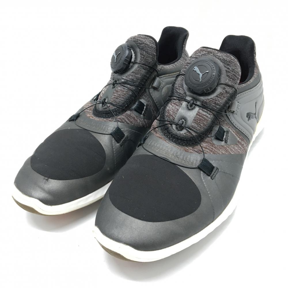 プーマ ゴルフシューズ 杢グレー×黒 190585 02 イグナイト BlazeSportDisc ダイヤル式 レディース 24.0 ゴルフウェア PUMA