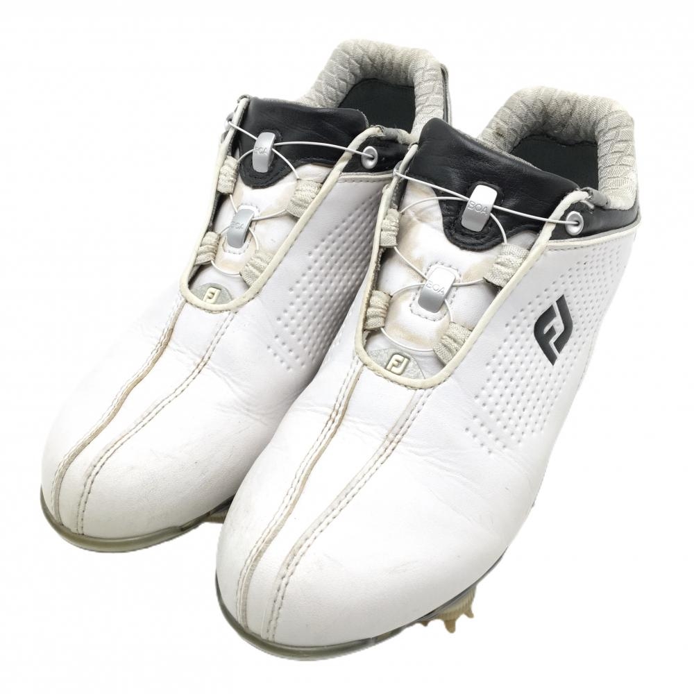 フットジョイ ゴルフシューズ 白×黒 99075J ダイヤル式 BOA レディース 22.5 ゴルフウェア FootJoy