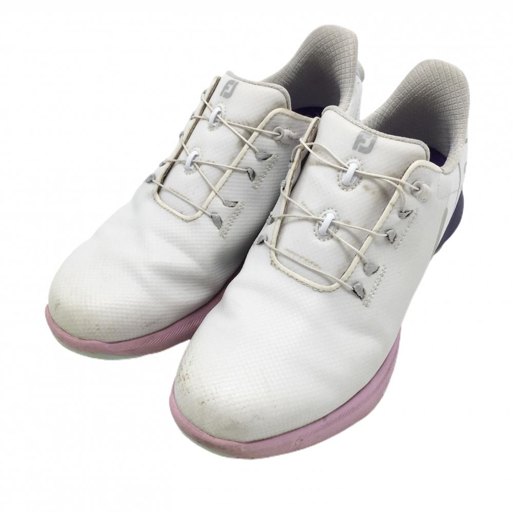 フットジョイ ゴルフシューズ 白 90573J スパイクレス レディース 23.5 ゴルフウェア FootJoy