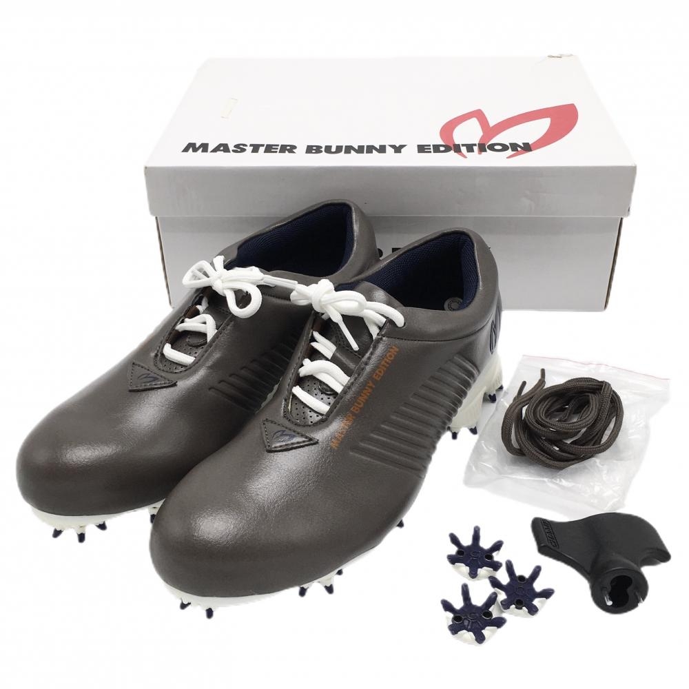 【未使用品】マスターバニー ゴルフシューズ ブラウン 158-992600 替紐付 レディース 23.0 ゴルフウェア MASTER BUNNY EDITION