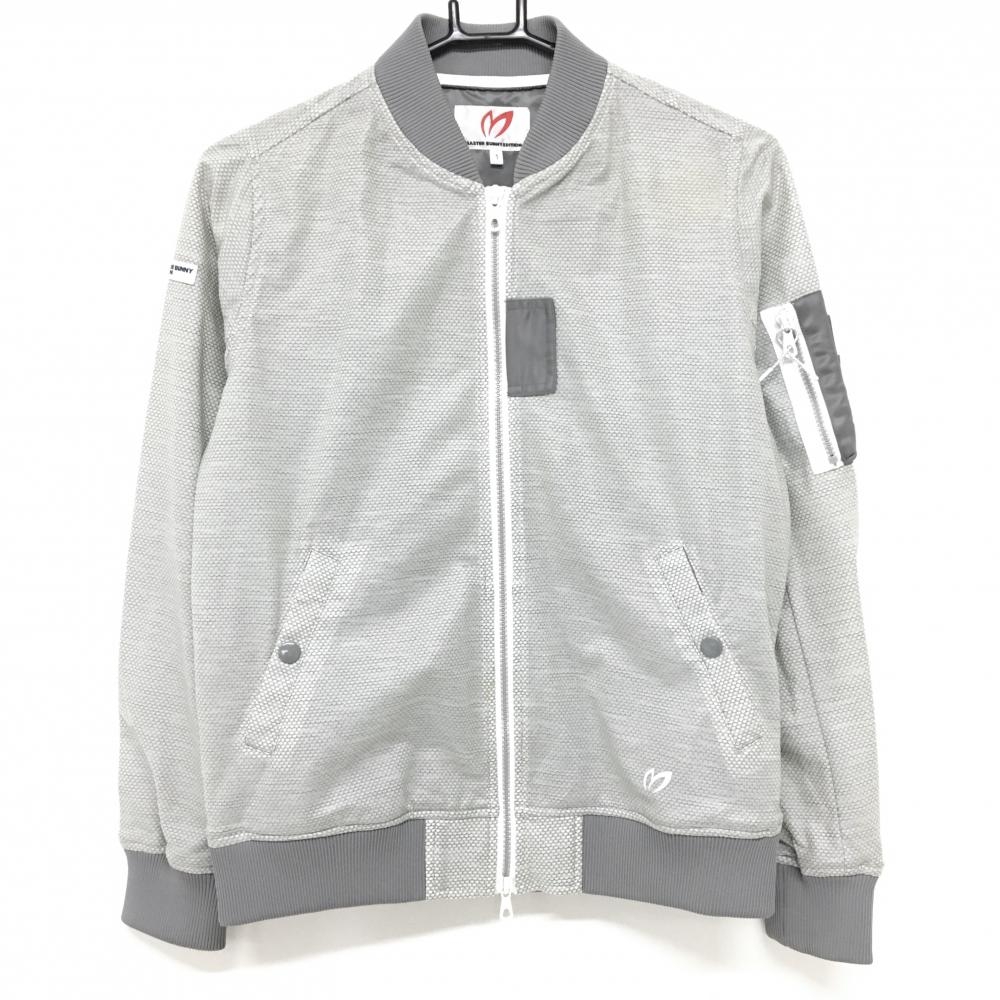 マスターバニー ジャケットブルゾン ライトグレー 総柄地模様 レディース 1(M) ゴルフウェア MASTER BUNNY EDITION