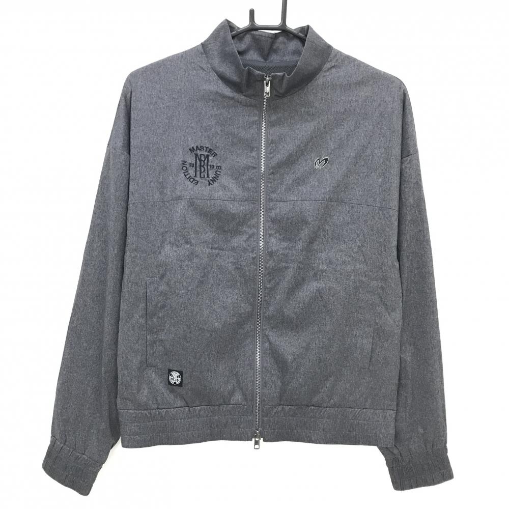 【超美品】マスターバニー ジャケット 杢ダークグレー 裏地メッシュ レディース 1(M) ゴルフウェア 2024年モデル MASTER BUNNY EDITION