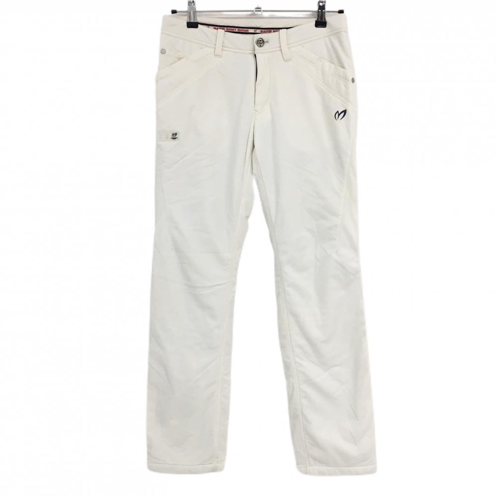 マスターバニー 中綿パンツ 白 蓄熱裏地 ロゴネイビー レディース 1(M) ゴルフウェア MASTER BUNNY EDITION