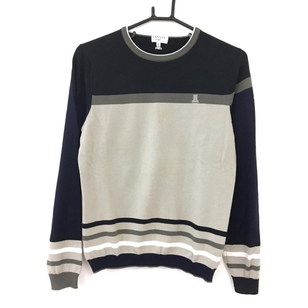 70 Off 定価 19 000 M Vネック 長袖 グレーホワイト ニットセーター 訳あり メンズ Ficce Golf グリーン