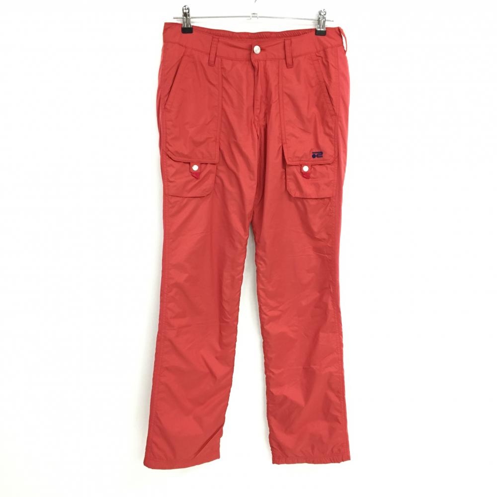 ロサーセン パンツ レッド ポケット複数 ウエストゴム 蓄熱裏地 レディース L ゴルフウェア Rosasen
