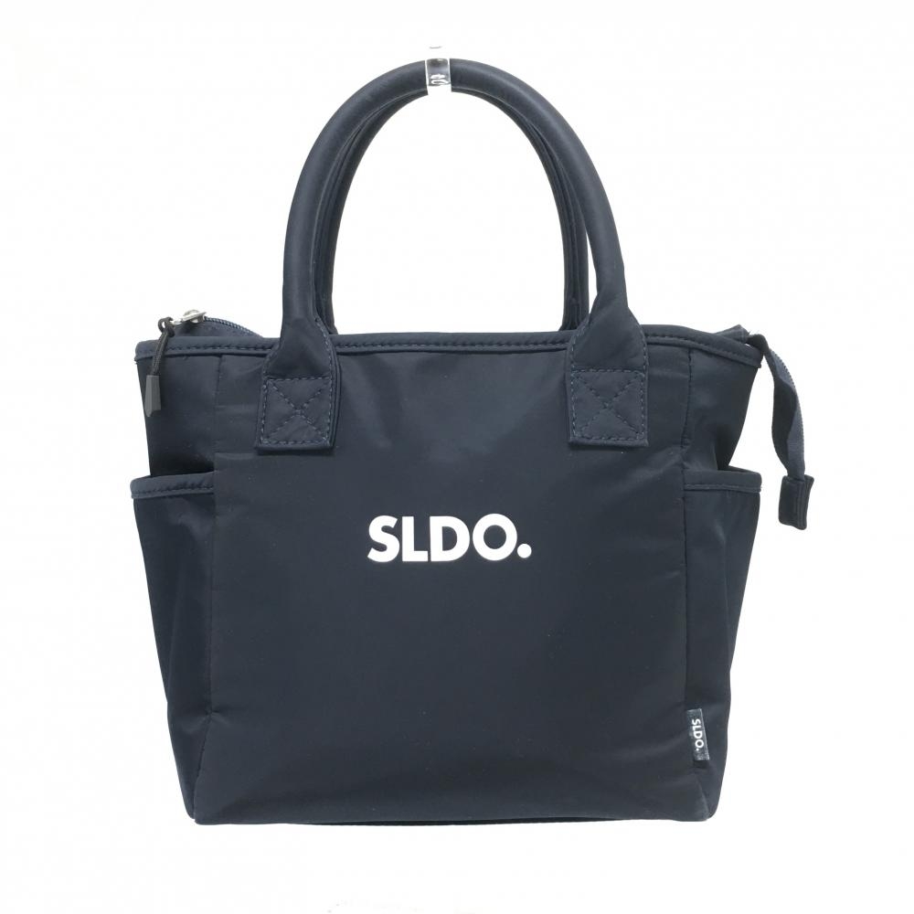 【美品】エスルド カートバッグ ネイビー×白 内外ポケット  ゴルフ SLDO.