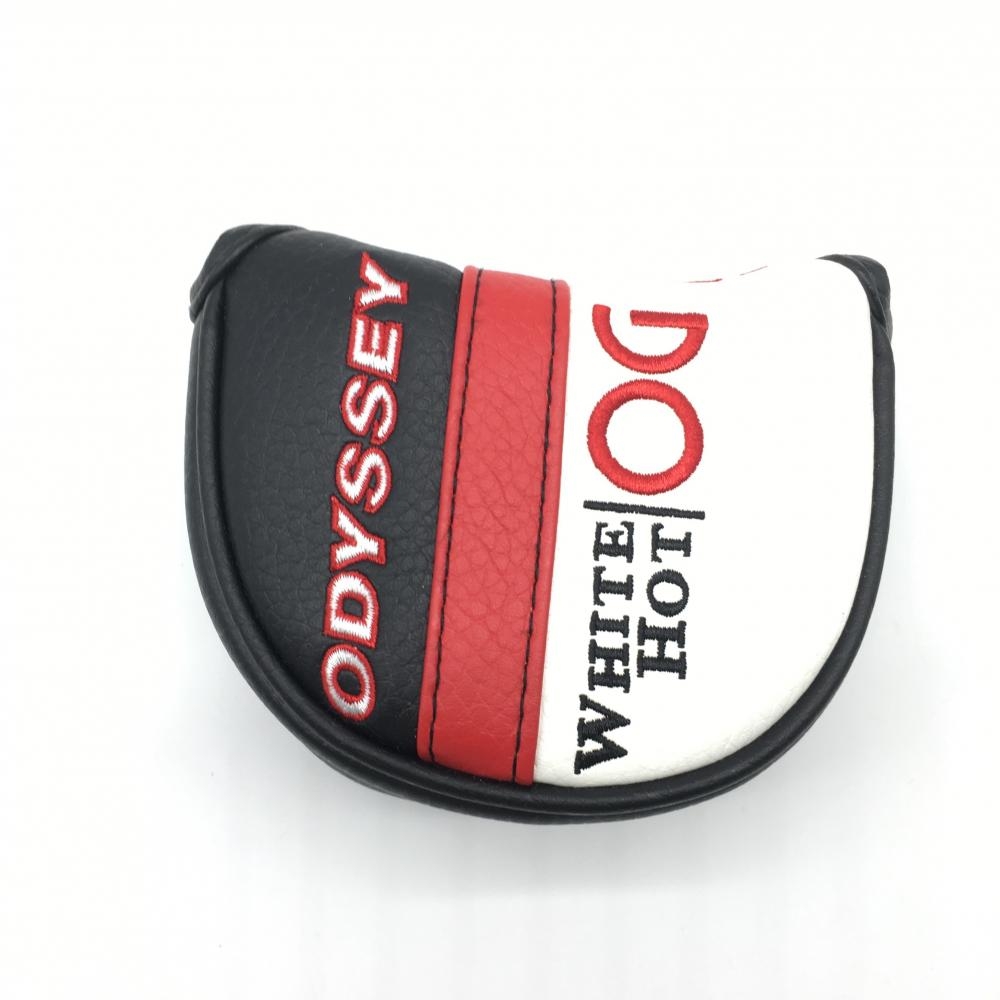 【超美品】ODYSSEY オデッセイ パターカバー 黒×レッド MID MALLET マレット型 ゴルフ