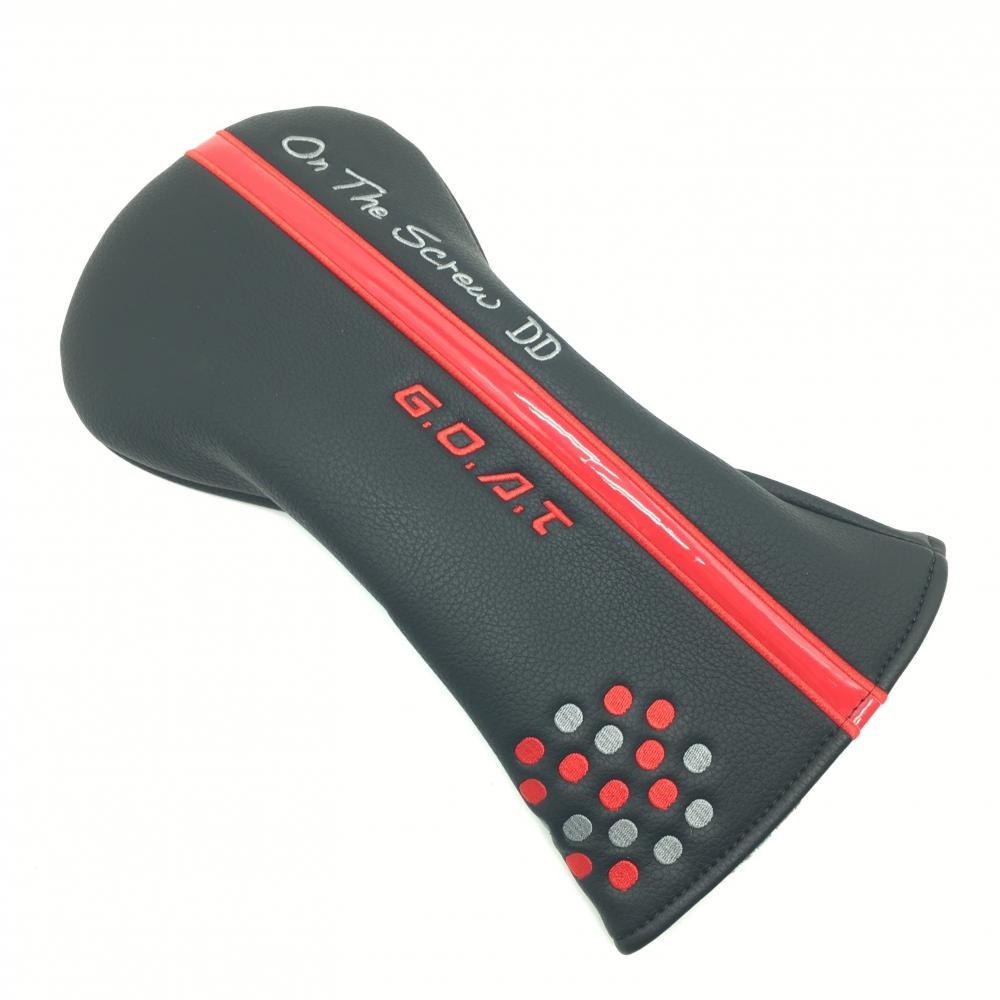 【未使用品】ムジーク ヘッドカバー(DR) 黒×レッド ドライバー用 ゴルフ muziik