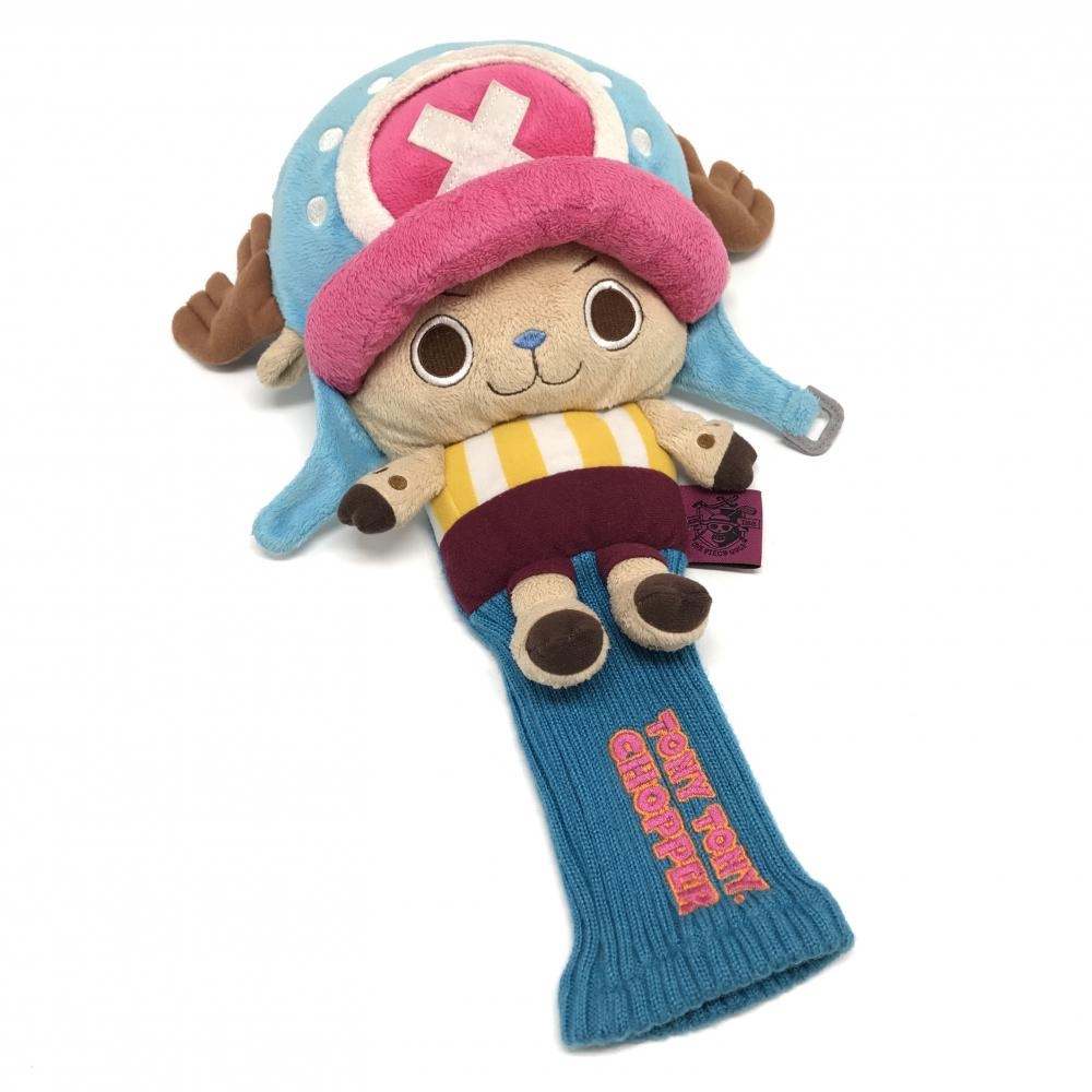 ワンピース ヘッドカバー(DR) ライトブルー×ピンク チョッパー ぬいぐるみ ドライバー  DR ゴルフ ONE PIECE