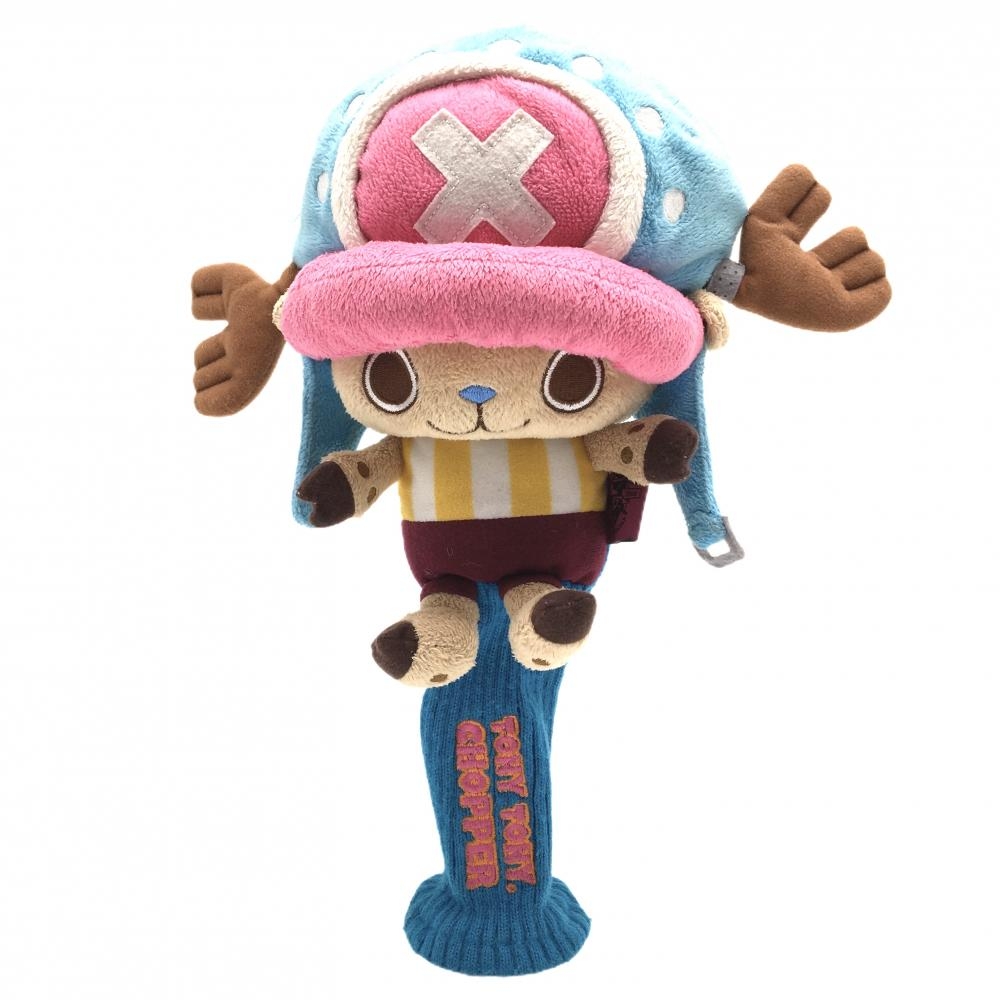 【美品】ワンピース ヘッドカバー(DR) ライトブルー×ピンク トニートニー・チョッパー ドライバー ぬいぐるみ ゴルフ ONE PIECE GOLF