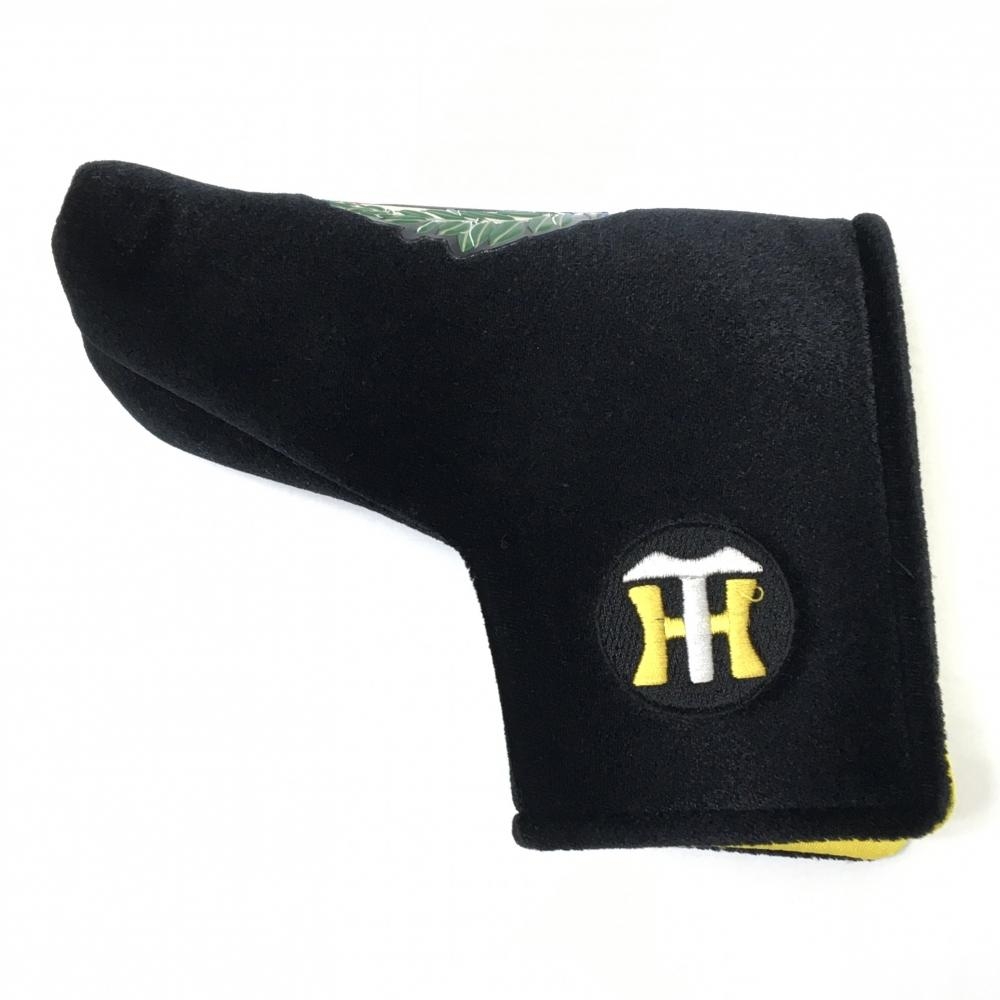 【美品】阪神タイガース パターカバー 黒 Champions ピン型 ヘッドカバー  ゴルフ HANSHIN TIGERS