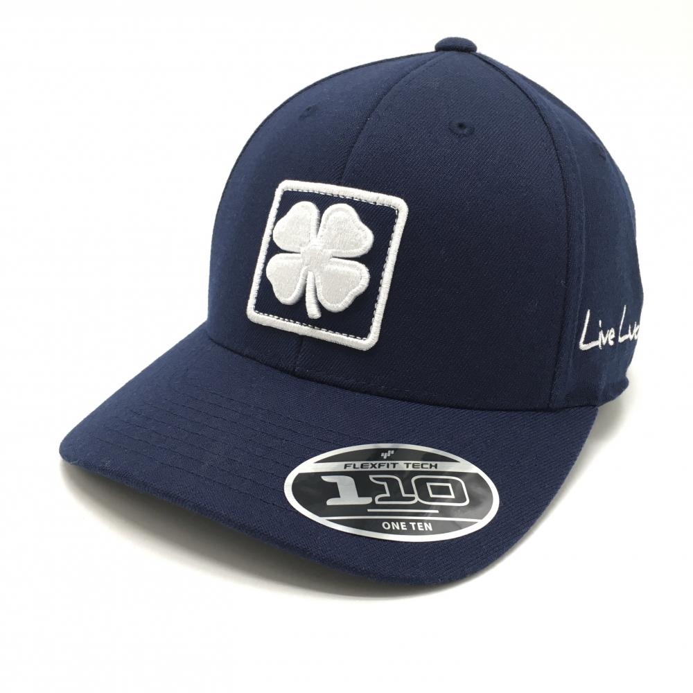 【超美品】ブラッククローバー キャップ ネイビー×白 立体ロゴ刺しゅう   ゴルフウェア BlackClover