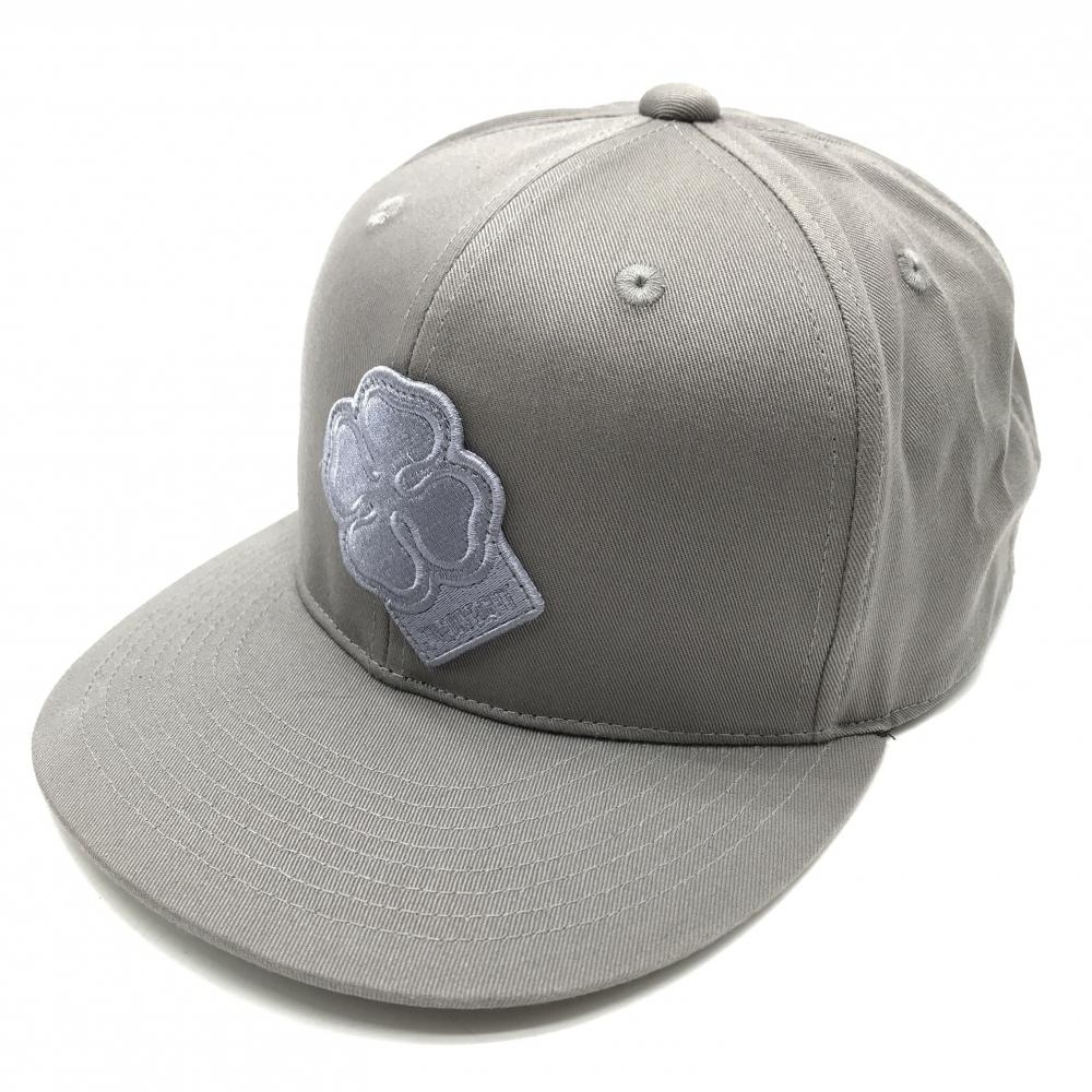 【美品】バルド フラットキャップ グレー 立体刺しゅう ONEOR EIGHT   ゴルフウェア BALDO