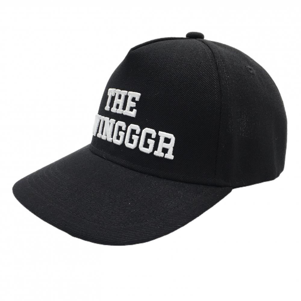 【超美品】ザスウィンガー キャップ 黒×白 立体ロゴ刺しゅう   ゴルフウェア THE SWINGGGR 