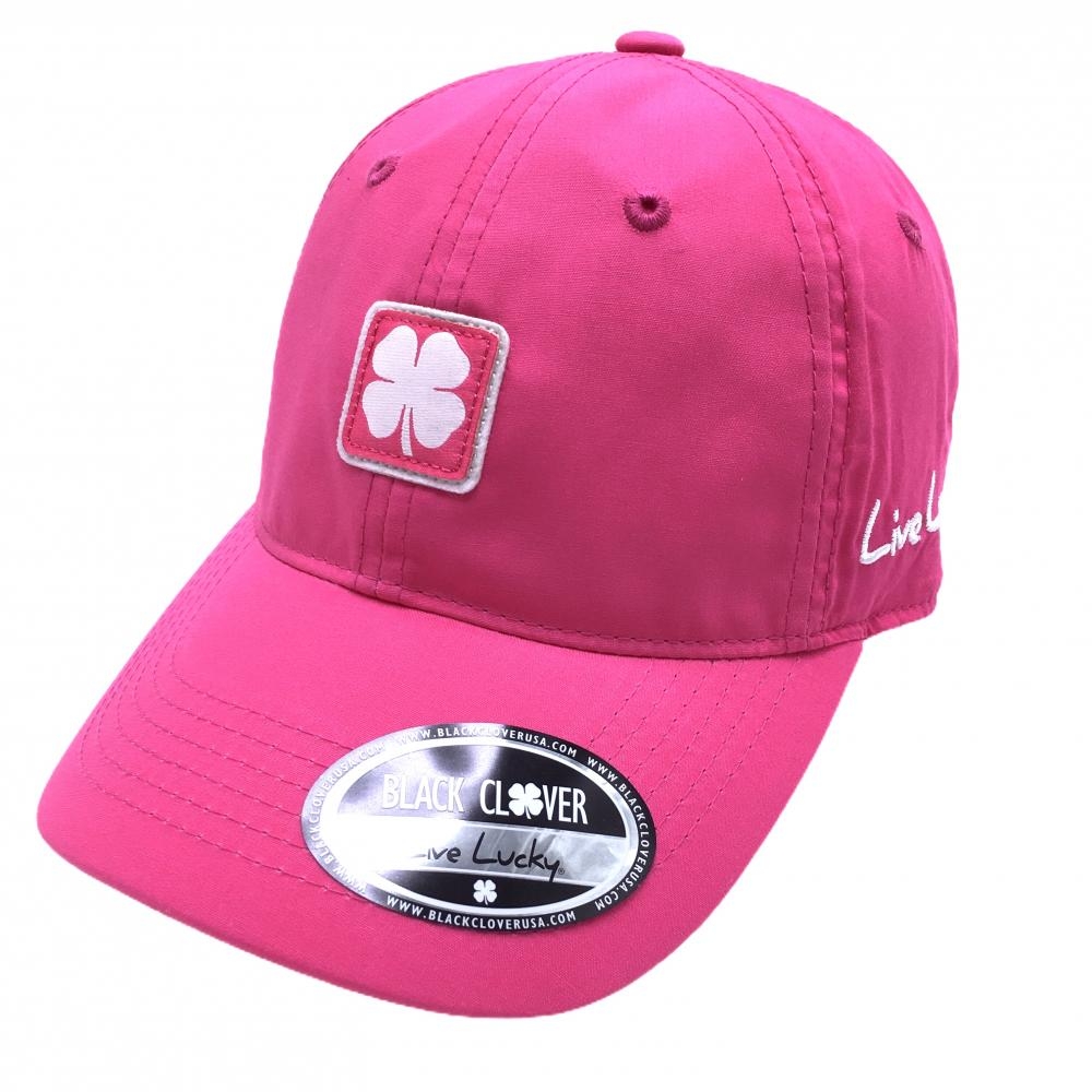 【超美品】ブラッククローバー キャップ ピンク ロゴ   ゴルフウェア BLACK CLOVER