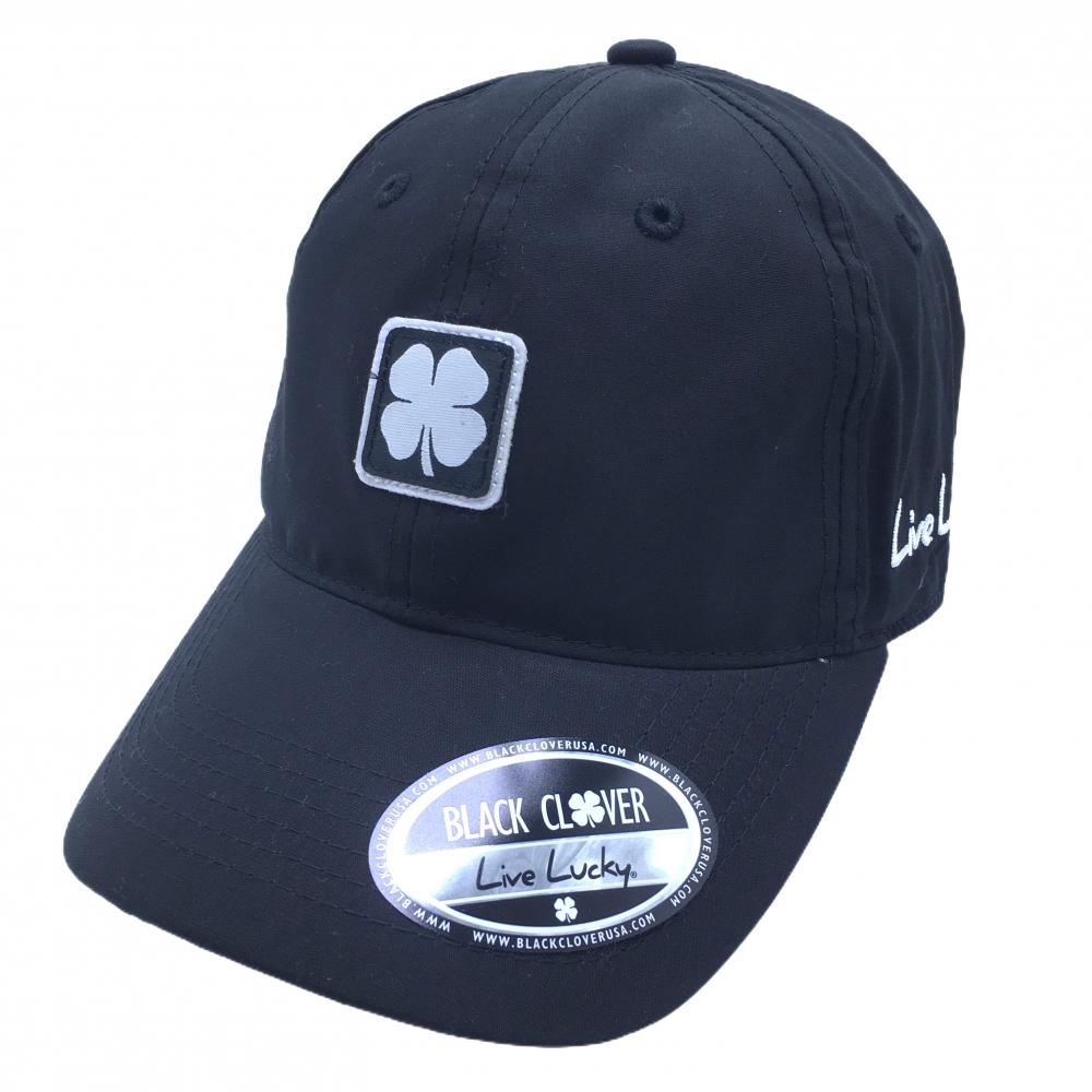 【超美品】ブラッククローバー キャップ ブラック ロゴ   ゴルフウェア BLACK CLOVER