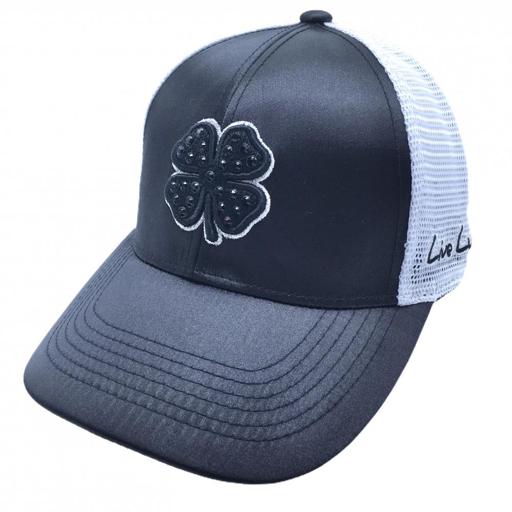 【超美品】ブラッククローバー メッシュキャップ 黒 立体ロゴ   ゴルフウェア BLACK CLOVER