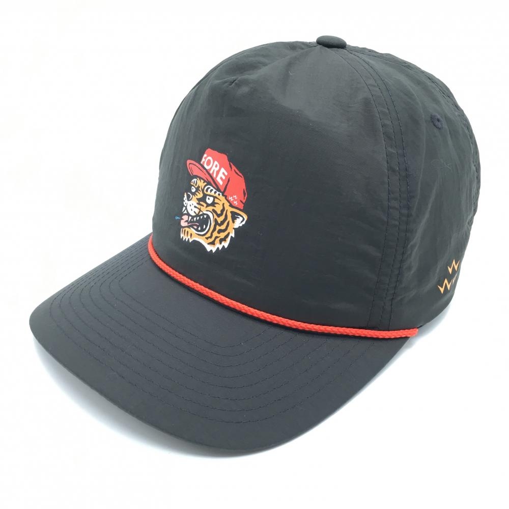 【超美品】バーズオブコンドル キャップ ダークグレー×レッド トラプリント   ゴルフウェア BIRDS OF CONDOR