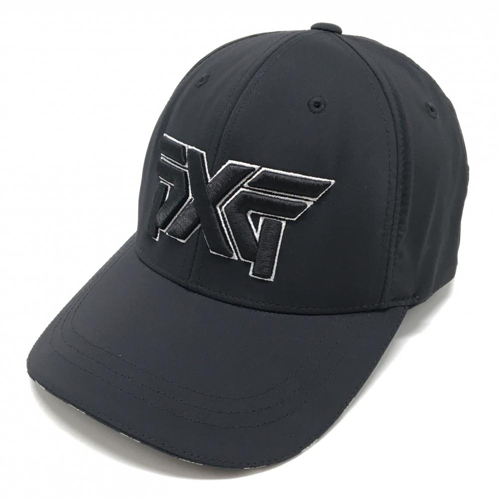 【超美品】パーソンズエクストリームゴルフ キャップ 黒 立体ロゴ刺しゅう 110 FREE   ゴルフウェア PXG