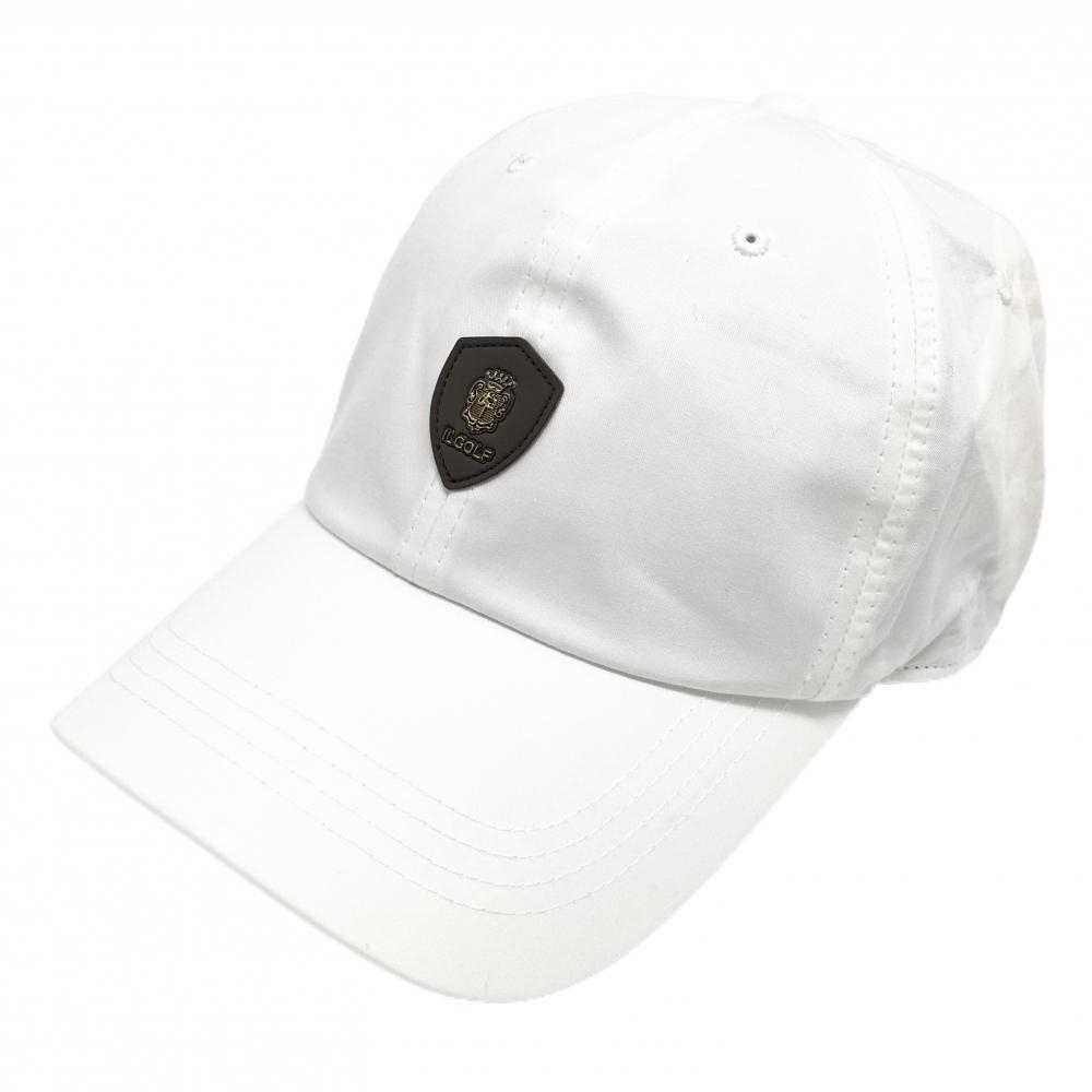 【新品】フェリージ キャップ 白 IL GOLF ワッペン FREE   ゴルフウェア Felisi