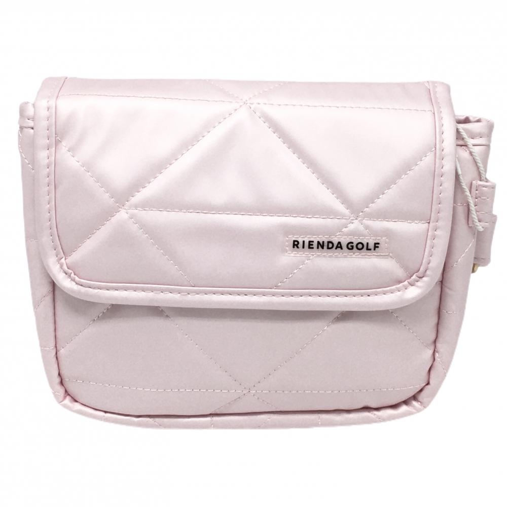 【新品】リエンダゴルフ ウエストポーチ ピンク キルティング ゴルフ RIENDA GOLF