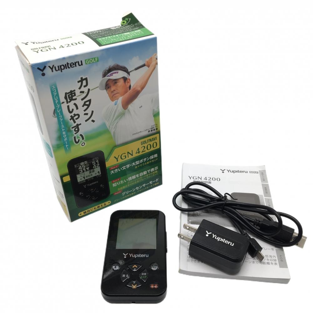 ユピテル ゴルフナビ 黒 YGN4200 GPS 通電確認済み 　57(W)×95(H)×13(D)mmゴルフ Yupiteru