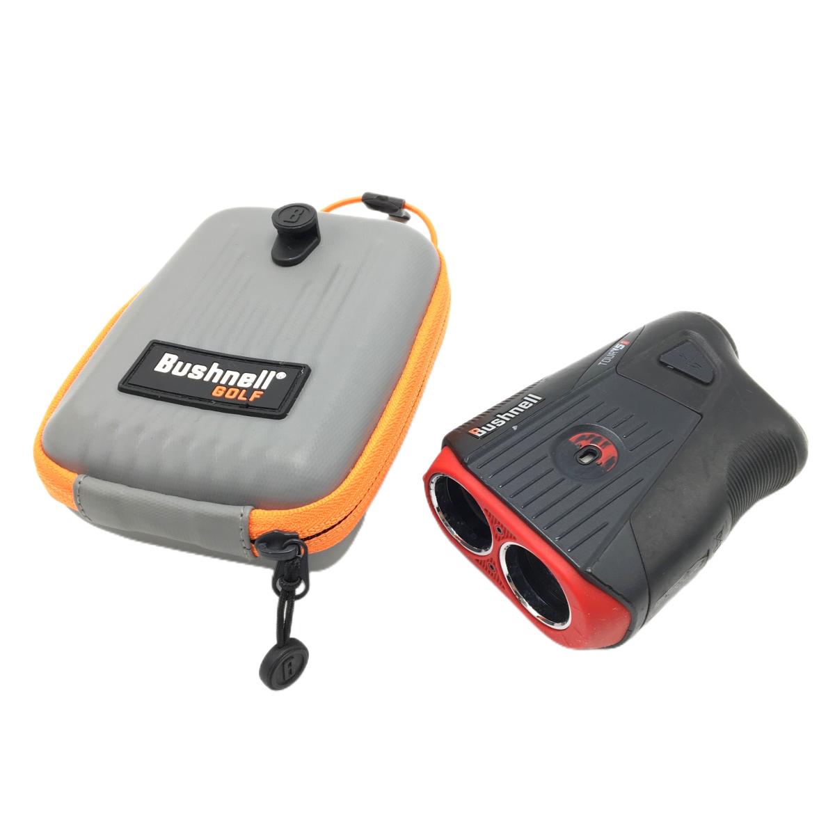 ブッシュネル レーザー距離計 黒×レッド TOURV5 収納ケース付 通電確認済 ゴルフ Bushnell