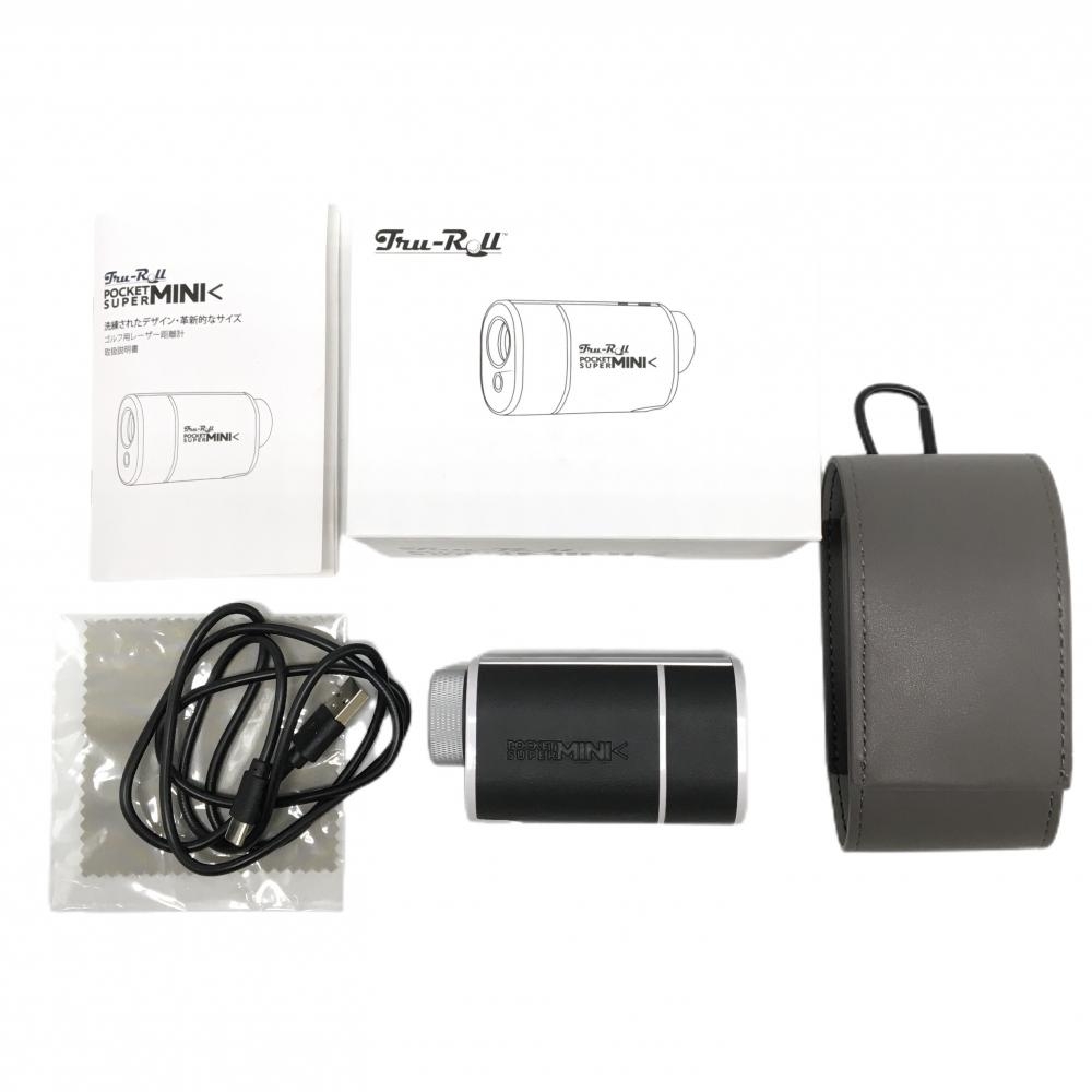【超美品】トゥルーロール レーザー距離計 黒 POCKET SUPER MINI 収納ケース付 通電確認済 ゴルフ Tru-Roll　