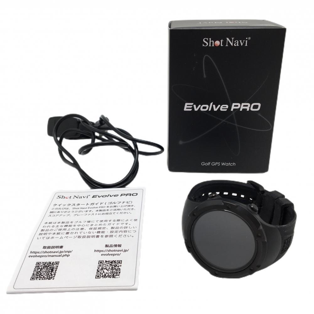 【美品】ショットナビ GPSゴルフナビ 黒 Evolve PRO 通電確認済み ゴルフ Shot Navi