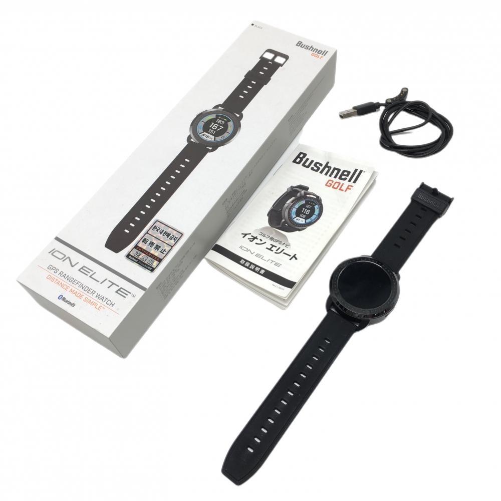 【超美品】ブッシュネル ゴルフウォッチ 黒 イオンエリート GPS 通電確認済 ゴルフ Bushnell