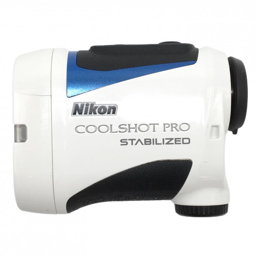 ニコン レーザー距離計 白 COOLSHOT PRO STABILIZED クールショット 通電確認済 ゴルフ Nikon
