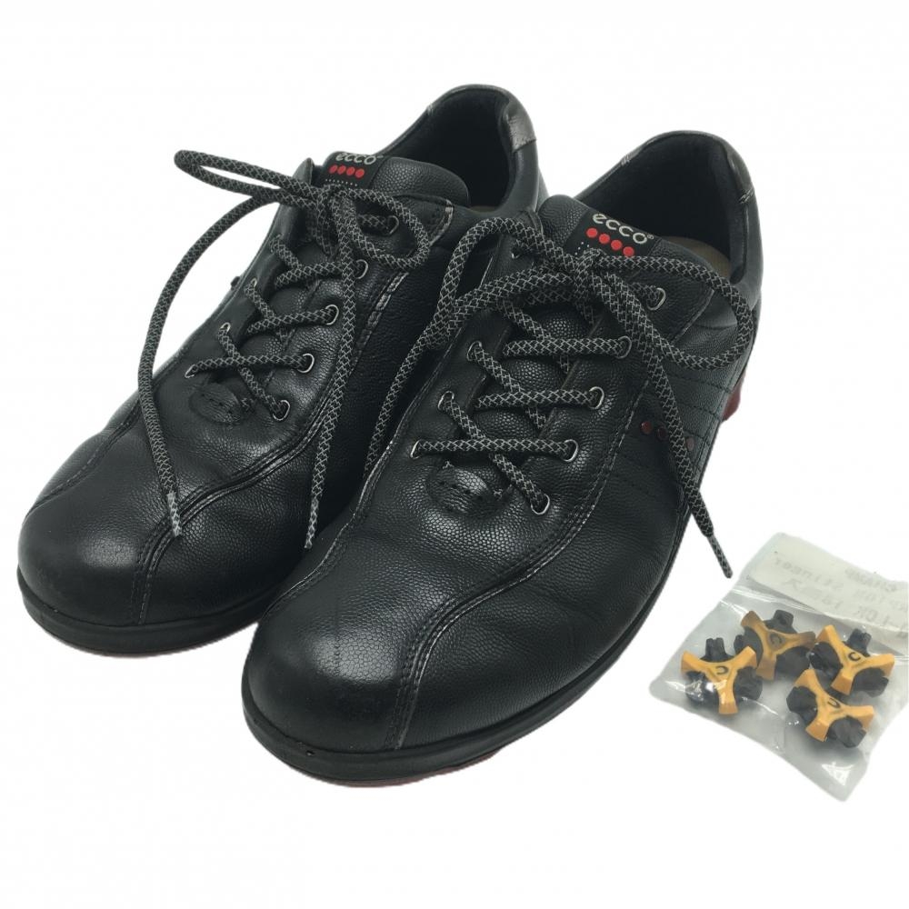 【美品】エコー ゴルフシューズ 黒 GORE-TEX  メンズ (43（26.5-27cm相当）) ゴルフウェア ecco