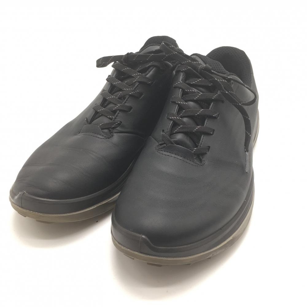 【美品】エコー ゴルフシューズ 黒 スパイクレス 13226401001  メンズ EU43(26.5-27.0相当） ゴルフウェア 2024年モデル ECCO