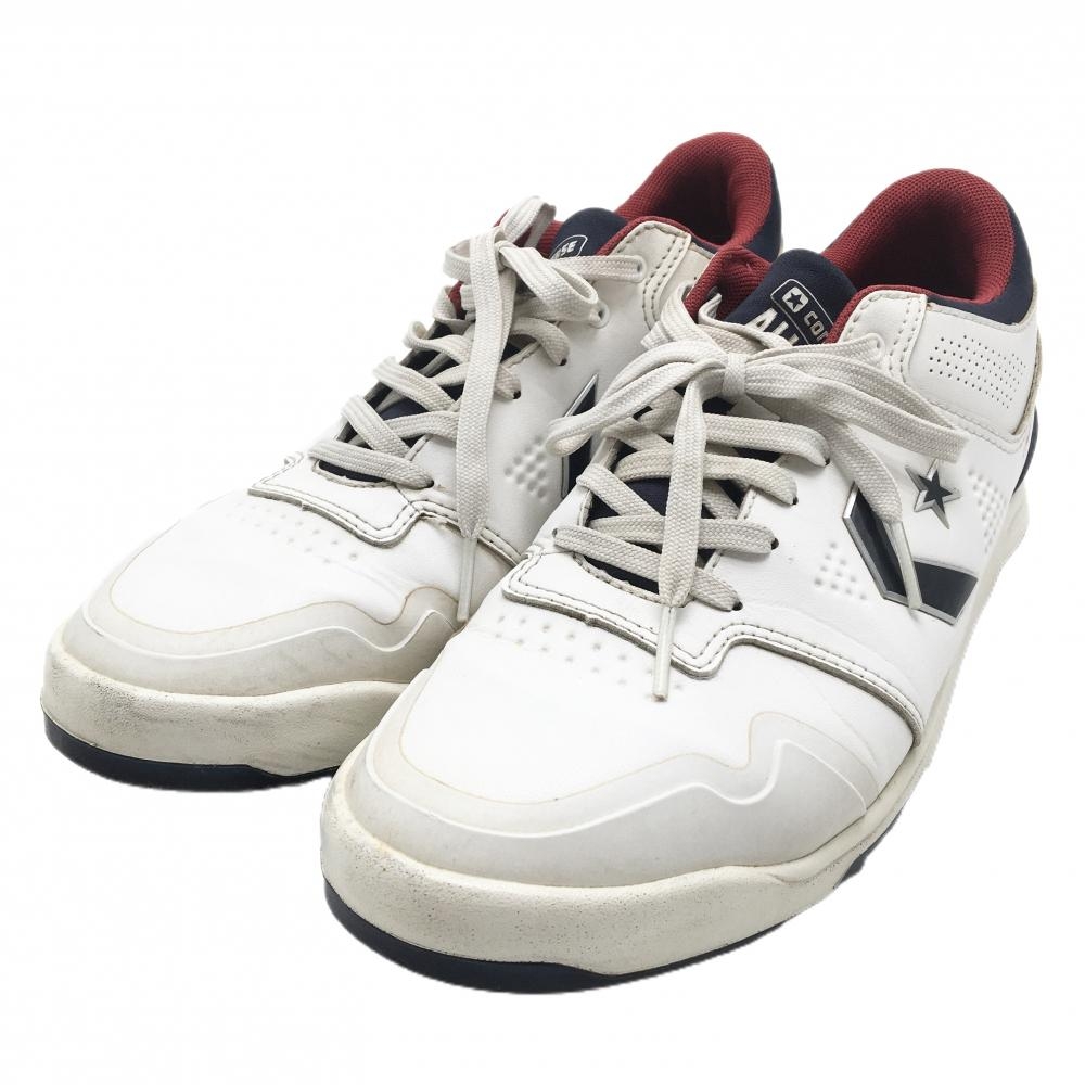 コンバース ゴルフシューズ 白×ネイビー スパイクレス 33500050 オールスター メンズ 25.5 ゴルフウェア converse