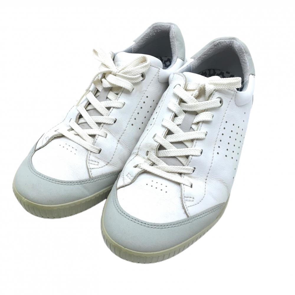 エコー ゴルフシューズ 白×ライトグレー T1506041710600222 スパイクレス メンズ EU43(26.5相当) ゴルフウェア ecco