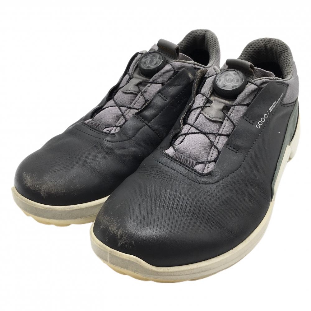 エコー ゴルフシューズ 黒×グレー  10850460567 Biom H4 Boa スパイクレス ダイヤル式 メンズ 26.5-27.0相当 ゴルフウェア ECCO