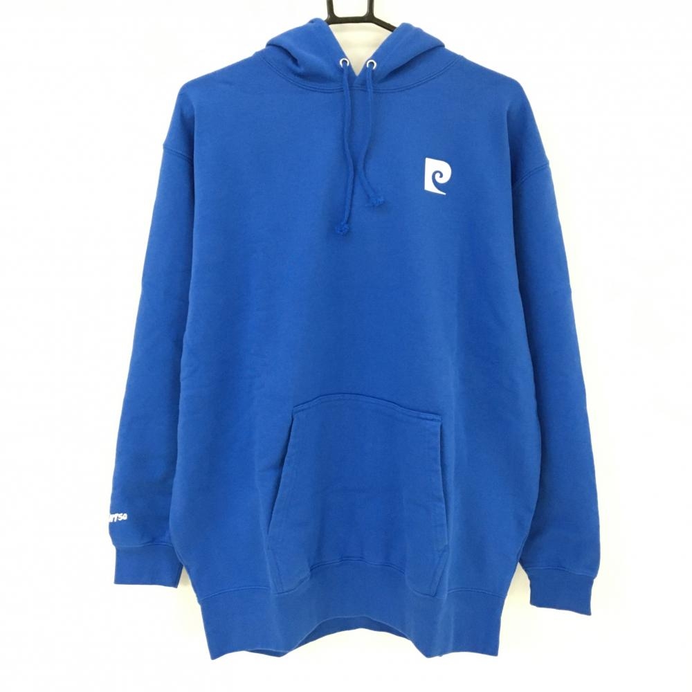 【新品】バンソンサンカント×ピエールカルダン パーカー ブルー系×白 ロゴプリント  メンズ XL ゴルフウェア 2024年モデル VINCENT50