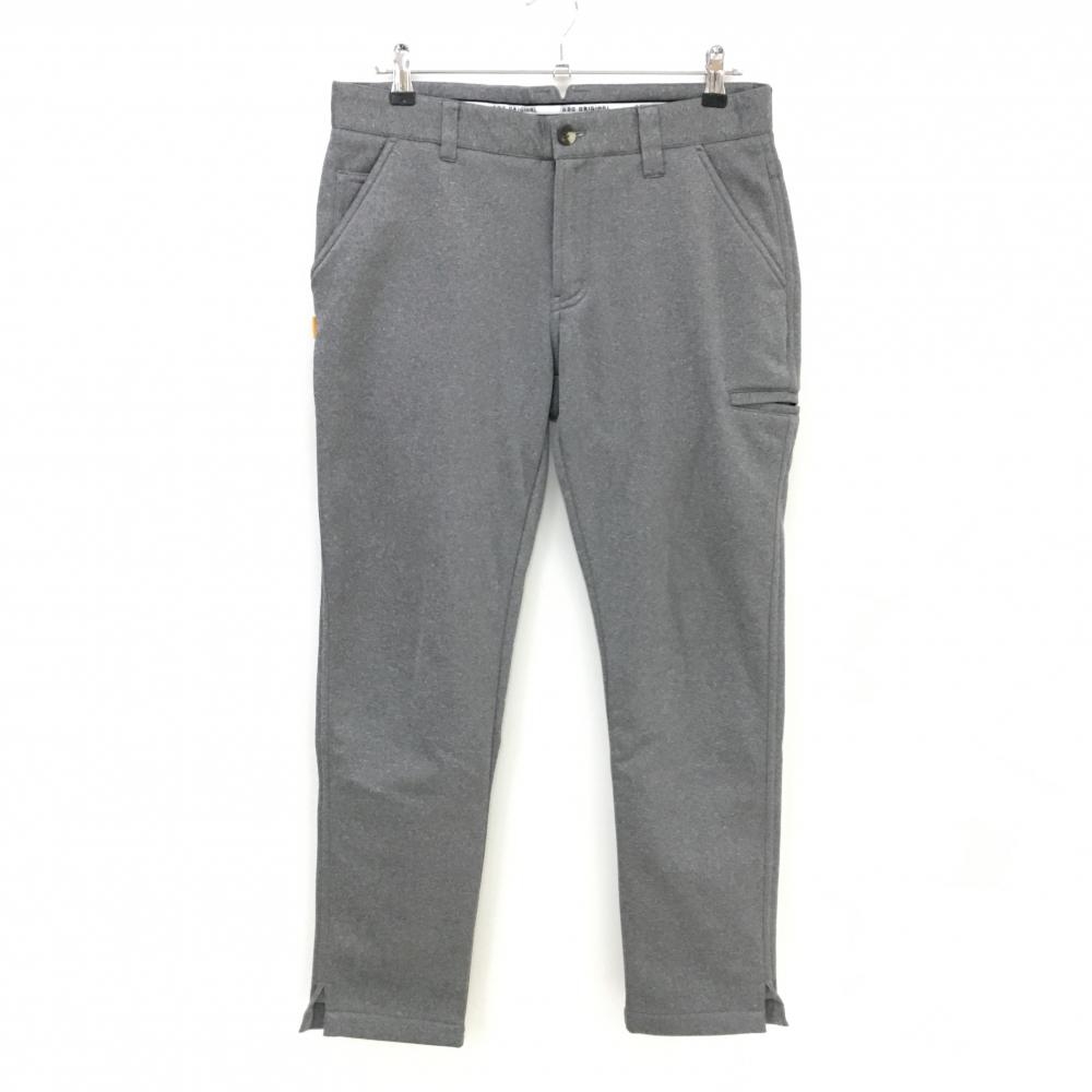 【超美品】ジーディーオーオリジナル パンツ 杢グレー 裏起毛 ストレッチ メンズ 3 ゴルフウェア GDO ORIGINAL