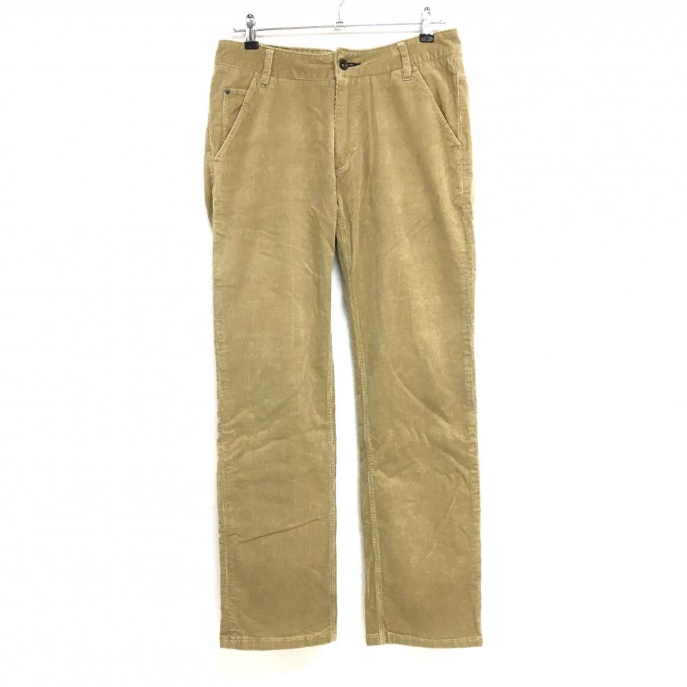 【美品】アーノルドパーマー コーデュロイパンツ ライトブラウン ロゴ刺しゅう メンズ 2 ゴルフウェア Arnold Palmer