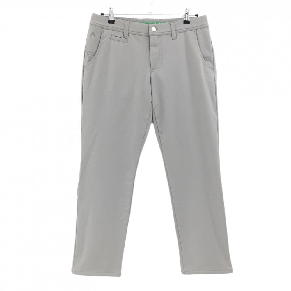【超美品】アルベルト パンツ グレー ストレッチ 裏微起毛 シンプル メンズ 46 ゴルフウェア ALBERTO