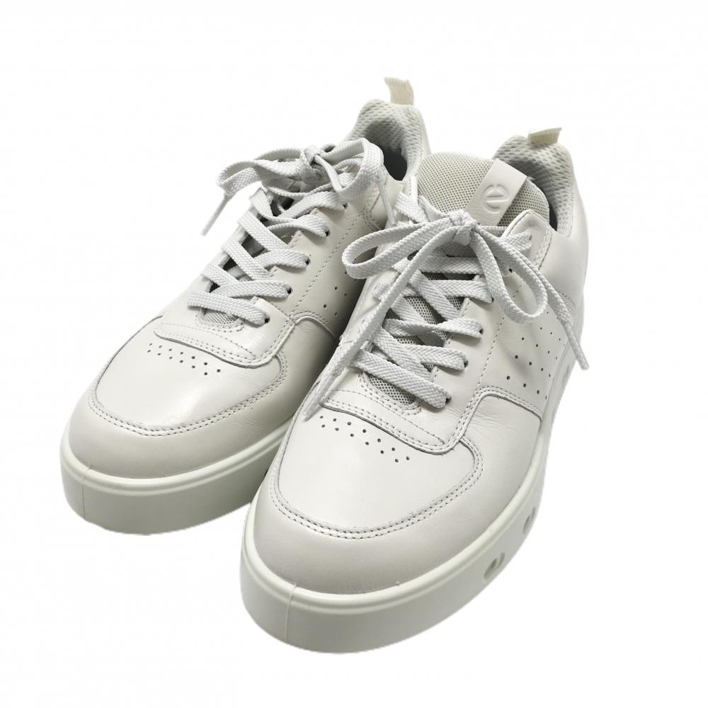 【未使用品】エコー ゴルフシューズ 白 11070301007 STREET720 GORE-TEX スパイクレス レディース EU39(24.5相当） ゴルフウェア ecco