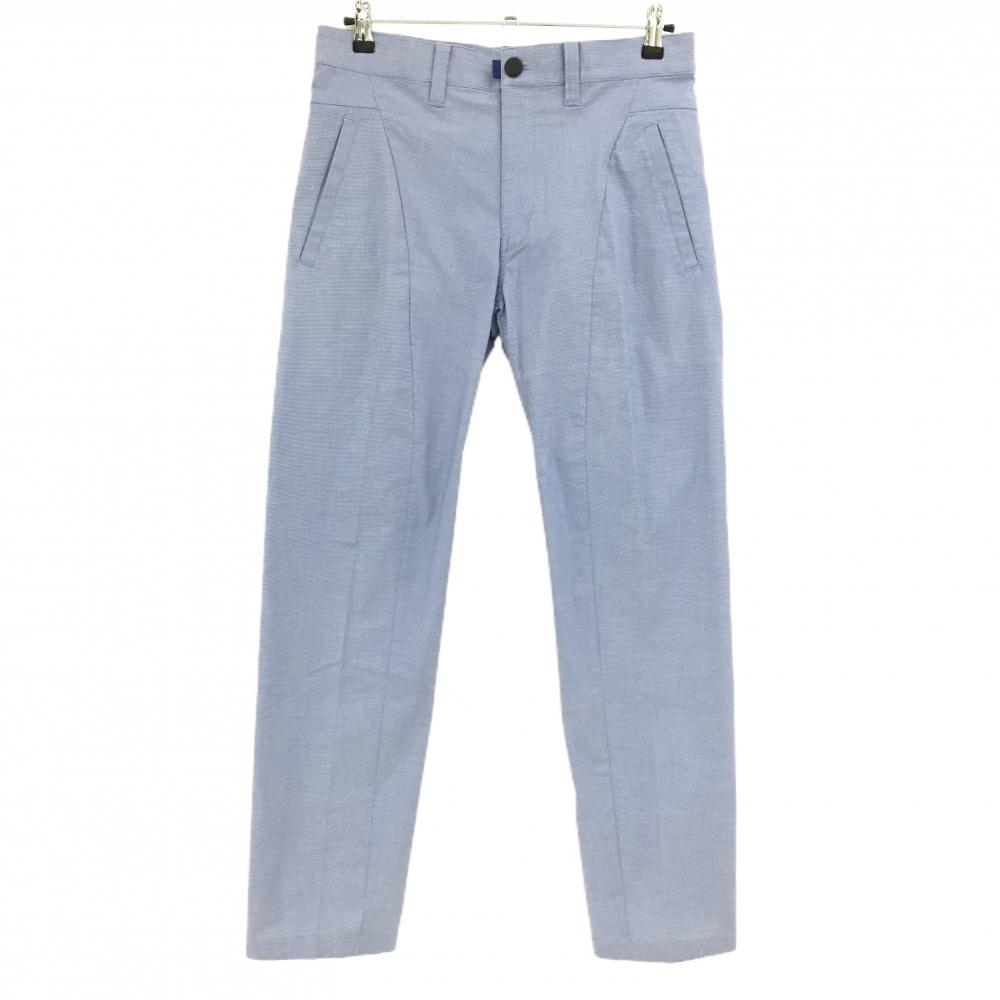 【美品】ブリヂストンゴルフ パンツ ブルー×白 細目千鳥格子 メンズ 79 ゴルフウェア Bridgestone