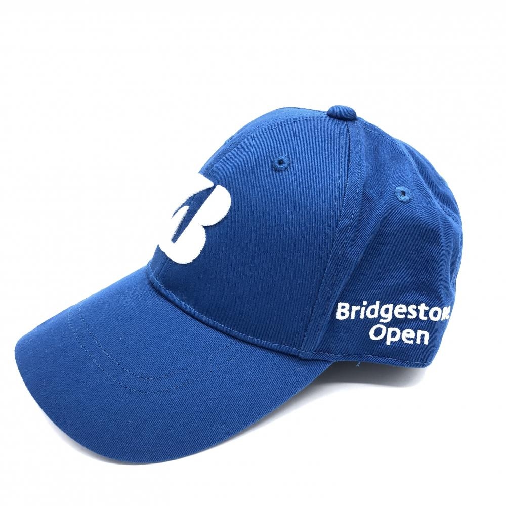 Bridgestone ブリヂストン キャップ ブルー×白 立体ロゴ刺しゅう  56-59 ゴルフウェア