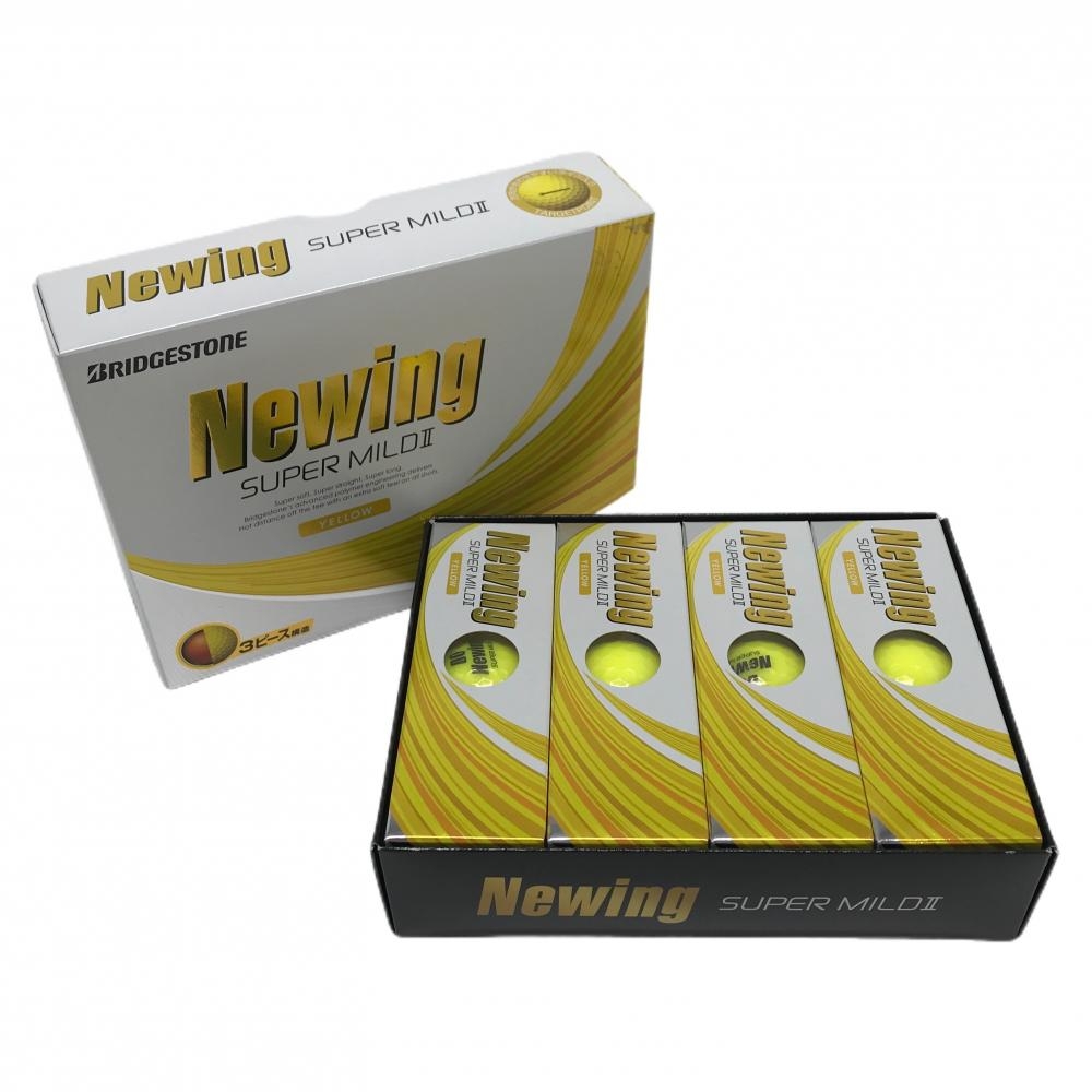 【新品】ブリヂストン ゴルフボール イエロー Newing SUPER MILD2 1ダース 12球 ゴルフ Bridgestone