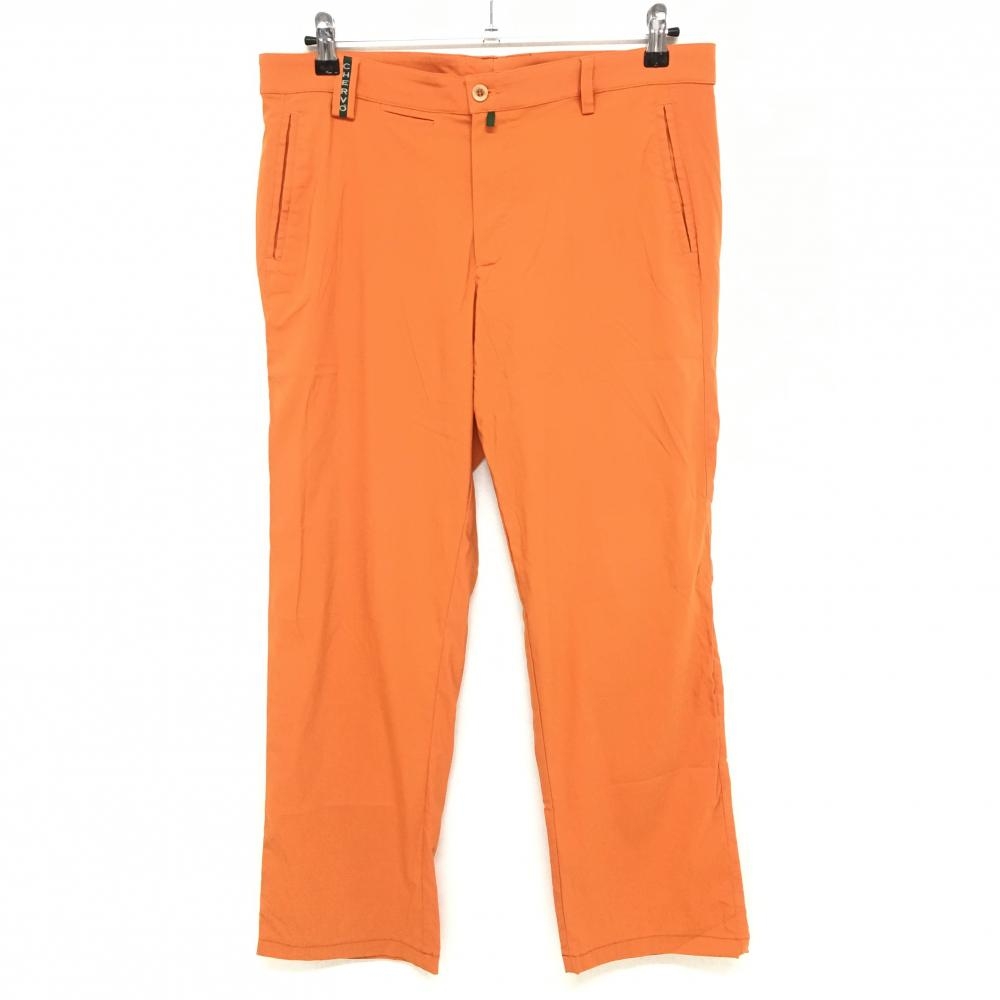 【美品】シェルボ パンツ オレンジ×グリーン ティー装着可  メンズ 44 ゴルフウェア CHERVO