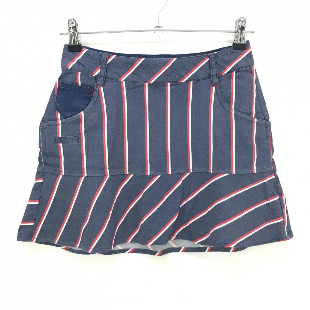 トミーヒルフィガーゴルフ スカート ネイビー×レッド ストライプ ストレッチ  レディース S ゴルフウェア Tommy Hilfiger Golf