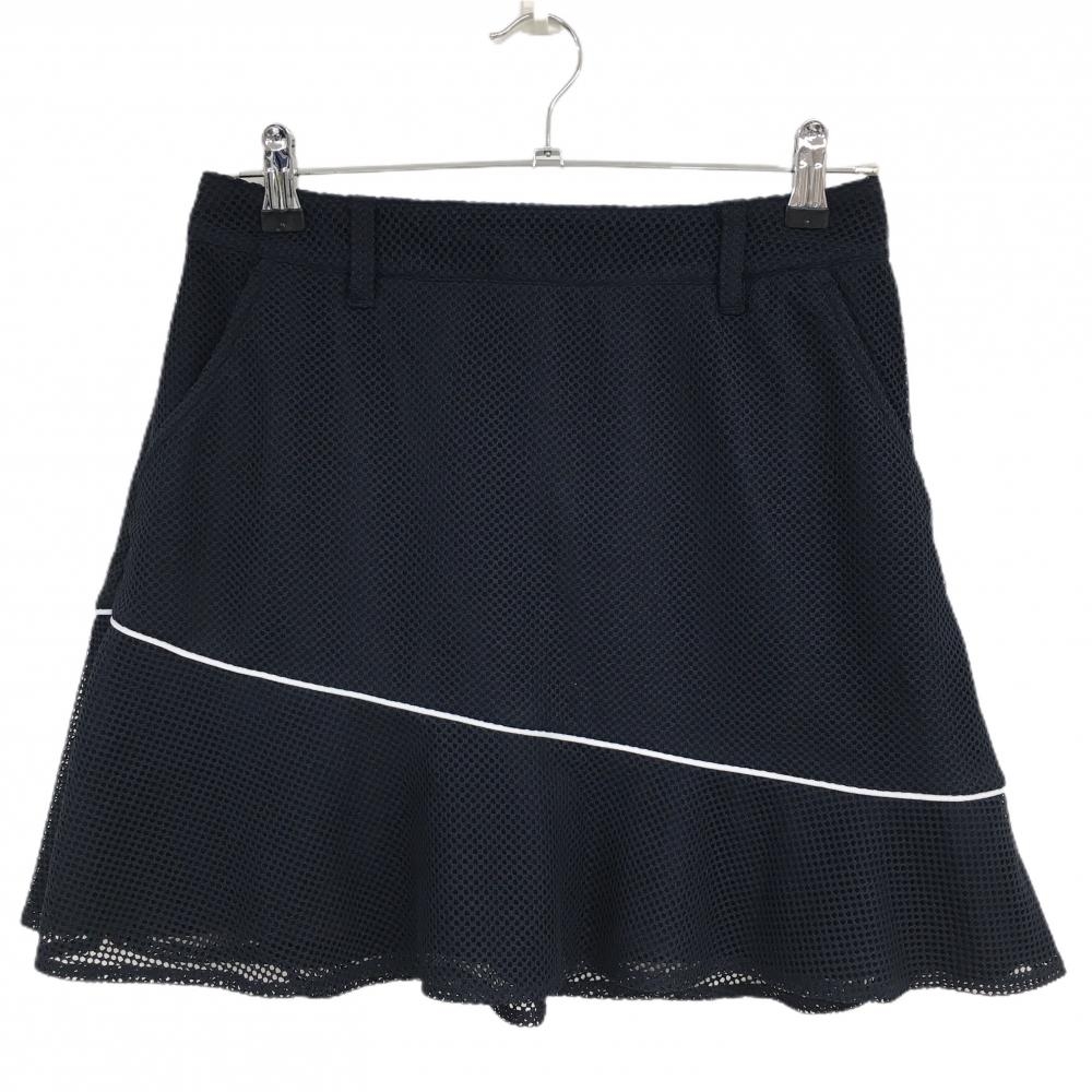【超美品】トミーヒルフィガー スカート ネイビー メッシュ  レディース L ゴルフウェア 2024年モデル Tommy Hilfiger Golf